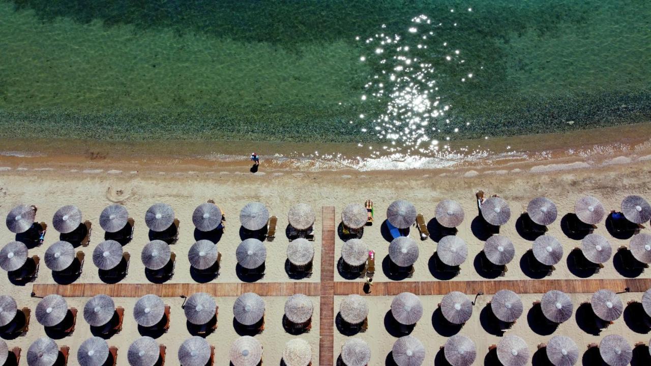 Beach Front Villa Nea Kallikrateia Bagian luar foto